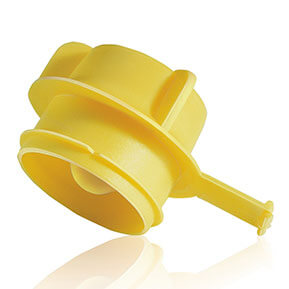 Yellow Kapsto 330 L 19 Polyethylene Grip Plug 21.0 mm Tube OD Poppelman Plastics 33000190000 Pack of 100 